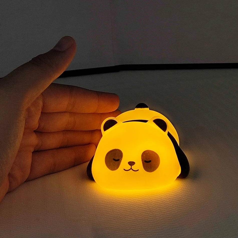 Kawaii Panda LED Night Lamp — Soft Glow Bedroom Light & Perfect Gift for Kids