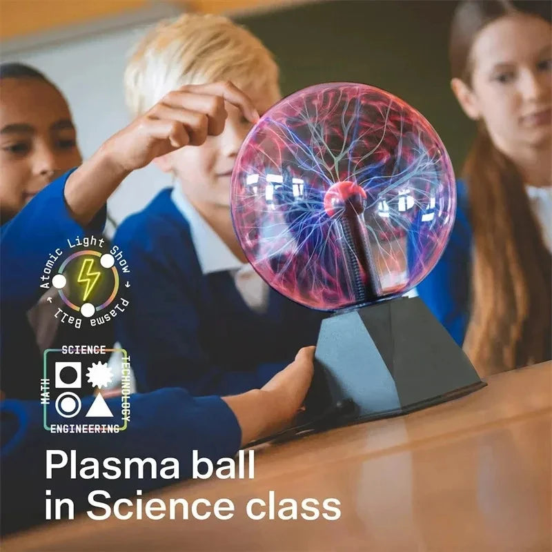 Magic Plasma Ball Lamp LED Atmosphere Night Light Only Touch Sensitive Glass Plasma Light Bedroom Decor Kids Gifts