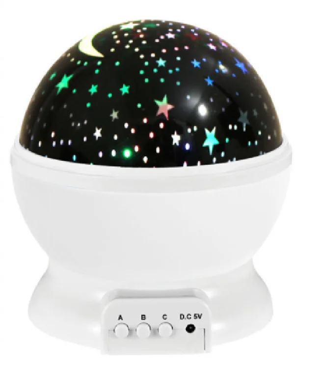 NOVA VIBE GALAXY NIGHT LAMP,ROTATING MOON $STARTS
