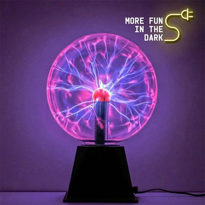 Magic Plasma Ball Lamp LED Atmosphere Night Light Only Touch Sensitive Glass Plasma Light Bedroom Decor Kids Gifts