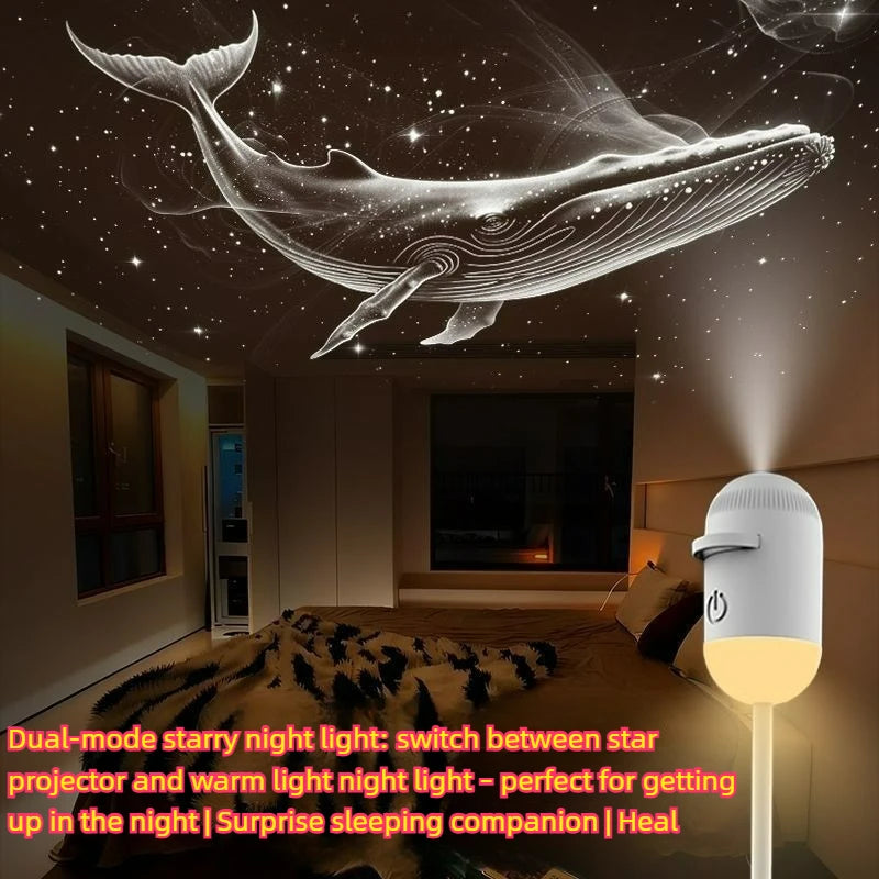 WHALE HUMIDIFIE AND AROMA DIFFUSER LED NIGHT LIGHT QUIET MIST AIR MOISTURIZER FOR BEDROOM