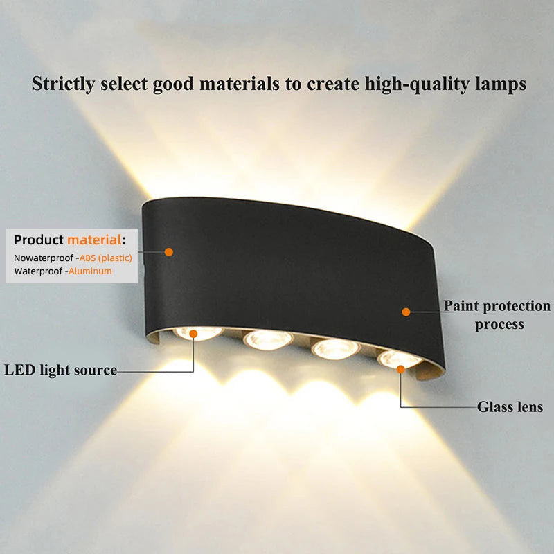 GlowLine Up‑Down LED Wall Lamp — Sleek Modern Lighting for Home Decor
