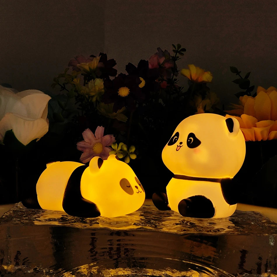 Kawaii Panda LED Night Lamp — Soft Glow Bedroom Light & Perfect Gift for Kids