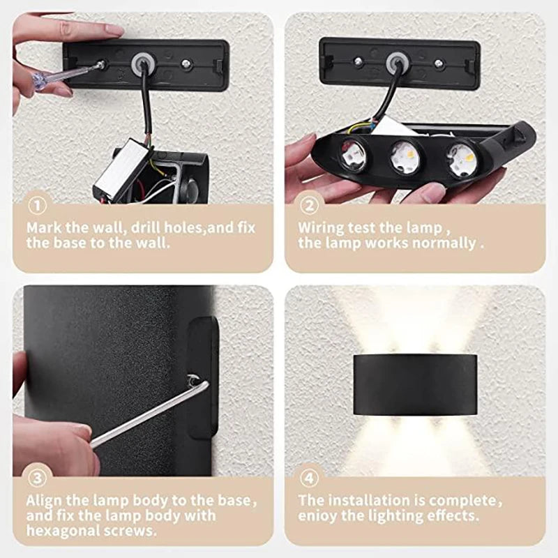 GlowLine Up‑Down LED Wall Lamp — Sleek Modern Lighting for Home Decor