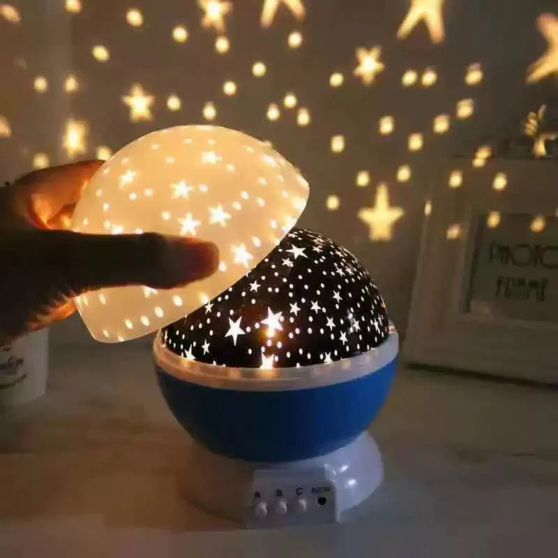 NOVA VIBE GALAXY NIGHT LAMP,ROTATING MOON $STARTS