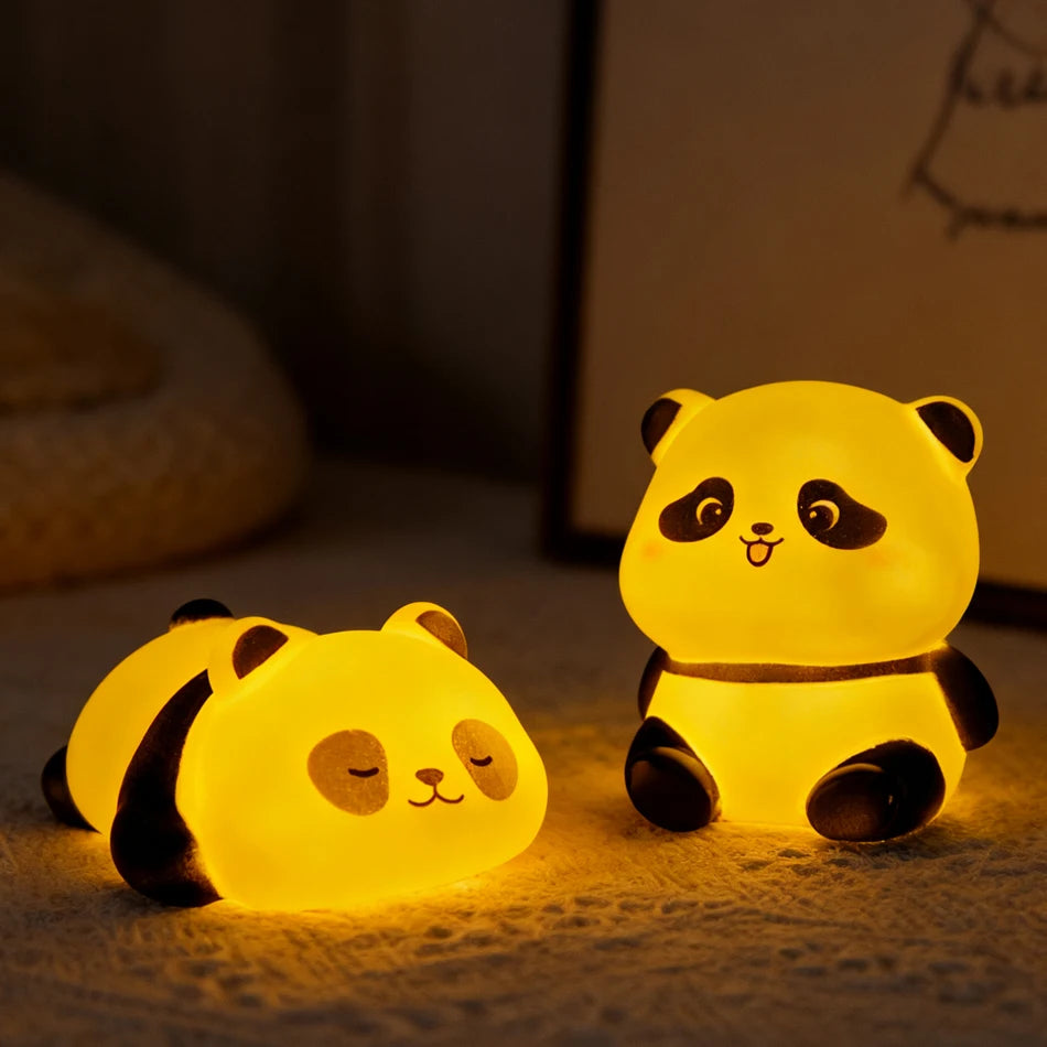 Kawaii Panda LED Night Lamp — Soft Glow Bedroom Light & Perfect Gift for Kids