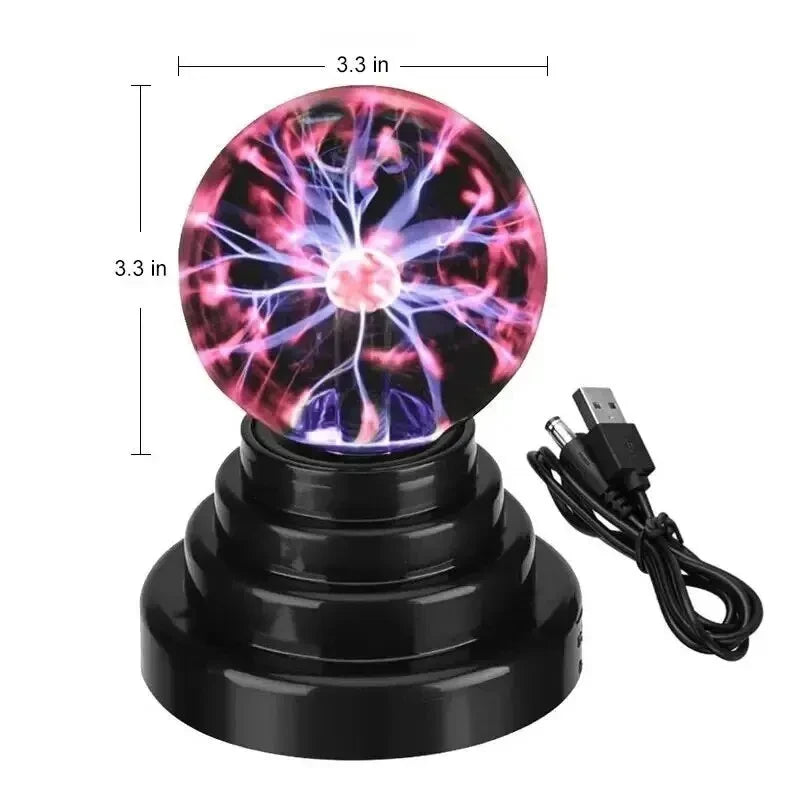 Magic Plasma Ball Lamp LED Atmosphere Night Light Only Touch Sensitive Glass Plasma Light Bedroom Decor Kids Gifts